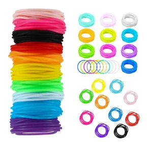 Girls Thin Jelly/Gel Bracelet Gummy Bangle Rubber Goth Wristband various Color - Picture 1 of 60