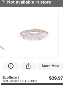 16 Foot Indoor/Outdoor Cuttable Color Changing Strip Light Kit NEW - Picture 1 of 7