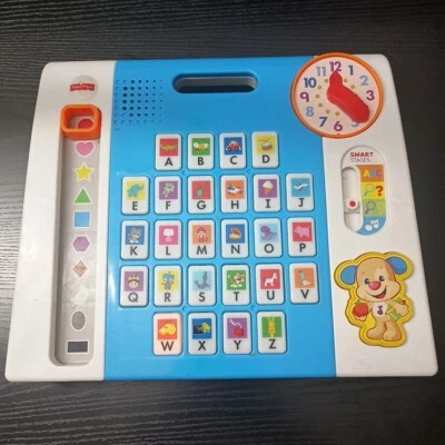 Fisher Price Ríe y Aprende de la A a la Z Almohadilla Inteligente Alfabeto de Cachorro Juguete FUNCIONA Foto 1 de 4
