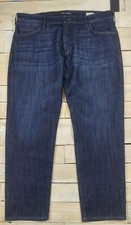 New MAVI Zach Straight Distressed Dark Wash Blue Jeans Size 39x30 $118