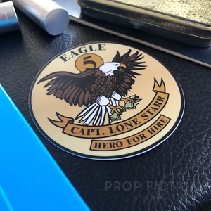 Spaceballs - Prop 'Eagle 5' Lone Starr Case Sticker / Vehicle Equipment Decal - Bild 1 von 1