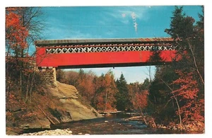 COVERED CHISELVILLE BRIDGE East Arlington Vermont Postcard VT 1978 KOPPEL - Picture 1 of 2