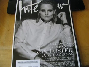 2016 MARCH INTERVIEW MAGAZINE  JODIE FOSTER ON COVER  WINONA RYDER INSIDE PHOTOS - Picture 1 of 8