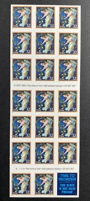 U.S. Stamps SC# 3012a. Holiday Angel. 1995. 33¢ Pane of 20. P#B3333 - Image 1 of 2