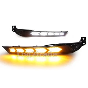 For Mazda CX-5 2017-2021 LED DRL Daytime Running Light Fog Lamp Bezel W/ Turn - Picture 1 of 11