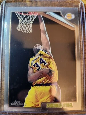 1998-99 Topps Chrome Shaquille O'Neal #175 Los Angeles Lakers HOF MVP - Image 1 of 2