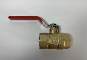 SINGLE UPC 600 WOG NSF61 8 3/4\"-INCH IPS BRASS BALL VALVE - Picture 1 of 6