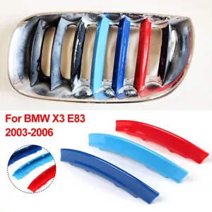 Tiras de cubierta de parrilla delantera para BMW X3 E83 accesorios 2003-2006 - Imagen 1 de 8