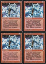 MTG: KARPLUSAN GIANT Ice Age UNCOMMON; played, Excellent condition x4