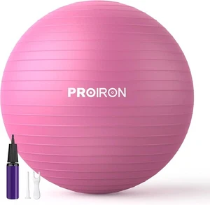 Proiron Bola Ejercicio Yoga Embarazo Extra Gruesa 55cm Rosa Con Bomba - Imagen 1 de 8