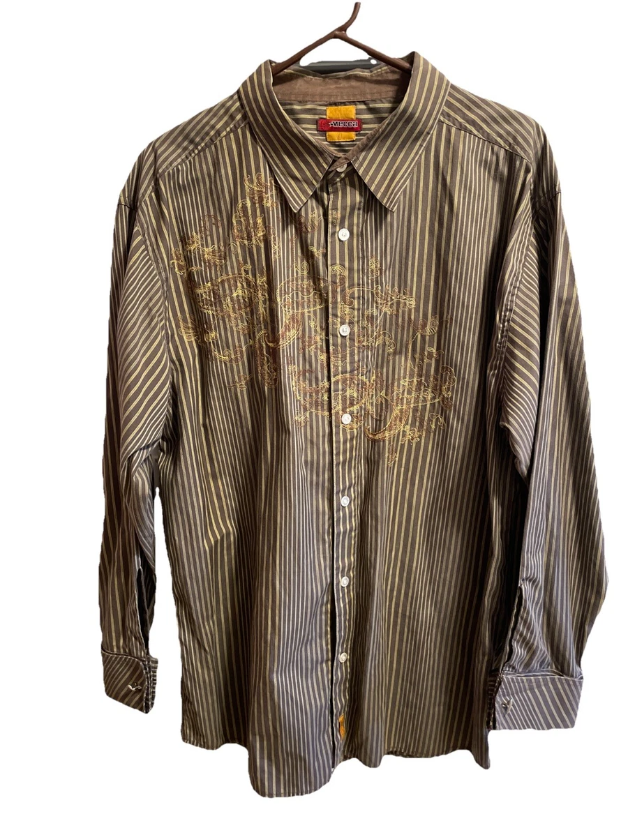 Mecca Long Sleeve Button-Up Casual Button-Down Shirts for Men for