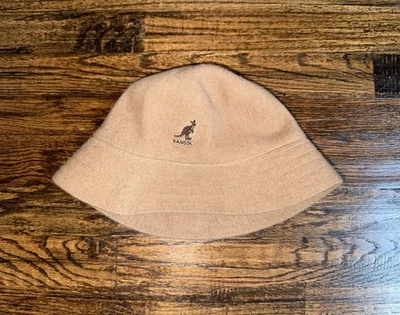 KANGOL Heritage Camel Marrón Tostado Vintage Mezcla de Lana Safari Cubo Sombrero Talla Pequeña Foto 1 de 4