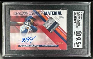 2024 Topps Major League Material Auto Relic Red YORDAN ALVAREZ /25 SGC 9.5 - Picture 1 of 2