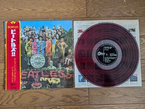 THE BEATLES SGT. Pepper's Lonely Hearts Club Band Japan LP OBI RED WAX OP-8163 - Picture 1 of 6