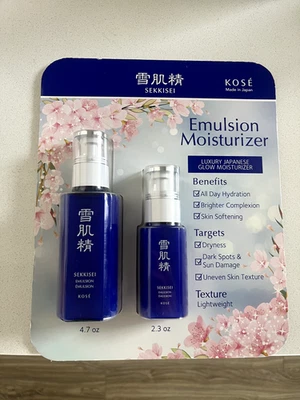 Sekkisei Emulsion Moisturizer 2 Pack 4.7oz + 2.3oz NEW AND SEALED - Image 1 of 2
