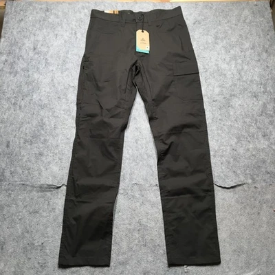 Pantalones prAna Double Peak Para Hombres 32x32 Carbón Cónico Ripstop UPF 50 Comercio Justo Foto 1 de 4