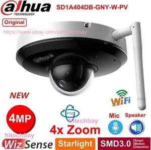 Dahua 4MP Starlight 4x PTZ WiFi 2-Way Talk WizSense IP Camera SD1A404DB-GNY-W-PV - Picture 1 of 6