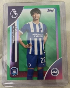 Topps Premier League 2026 KAORU MITOMA carta base parallela verde #83 BRIGHTON - Foto 1 di 2