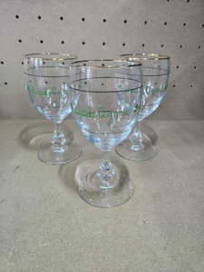 Verres à café irlandais cristal trèfle tige bière vin X3 vintage France - Photo 1/8