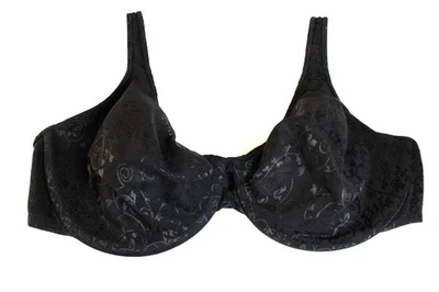 WARNERS UW Lace Bra Size 38D Black Very Pretty! - Image 1 of 3