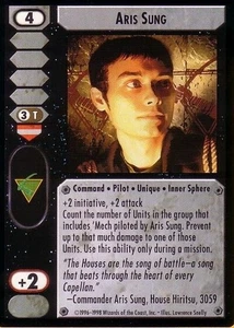 Aris Sung (CR) - Crusade - Battletech CCG - Picture 1 of 6