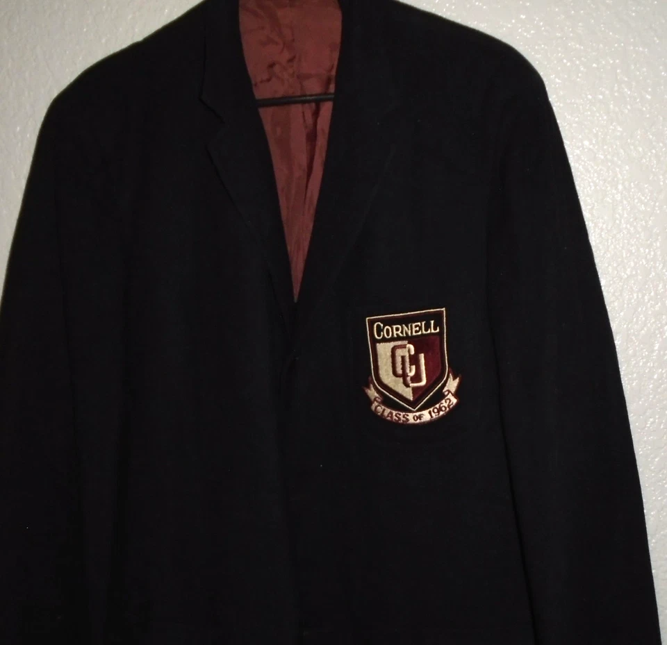 Винтажный 1960-х Cornell University большой красный 1962 класса куртка большой - Изображение 1 из 4