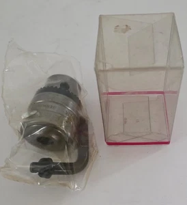 NEU ROHM 1-10 1/32 - 3/8 L 3/8 - 24 S 14 Gewinde Bohrfutter mit Spannfutterschlüssel GERMANY - Bild 1 von 12