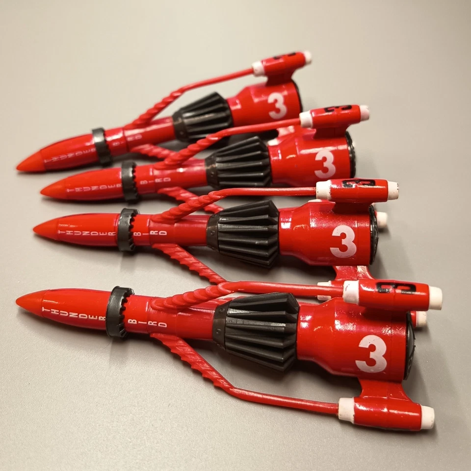 Matchbox THUNDERBIRDS TB3 Red Rocket 4" Figura Diecast Gerry Anderson Lote de 4 Foto 1 de 4
