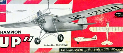 Two BUHL BULL PUP PLANS + CONSTRUCTION ARTICLE for 35" FF or RC Model Airplanes  - Image 1 of 4