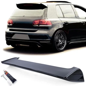 Becquet de coffre noir brillant pour VW GOLF 6 standard - Foto 1 di 6