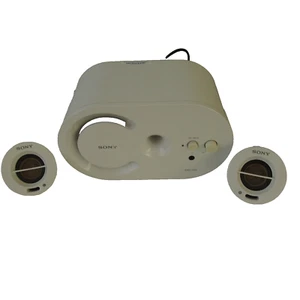 Sony SRS-D25 2.1 channel active speaker system gloss white 3.5mm AUX input - Picture 1 of 13
