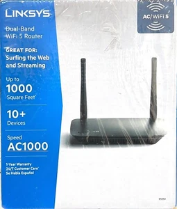 Linksys- AC1000 Dual-Band Wifi 5 Wireless Router - Black - Picture 1 of 3
