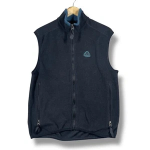 ACG Nike Fleece Vest Mens M Black Full Zip Pockets Thermal Layer 2 Outdoors - Picture 1 of 7