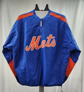 New York Mets Quarter-Zip Pullover COOPERSTOWN Majestic MLB Collection ADULT - Bild 1 von 8