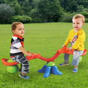 Wippschaukel 360° drehbar Karussell Wippe mit Griff Gartenwippe für Kinder 