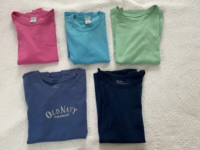 Blue, Green, Blue, Hot Pink/Mossimo & Old Navy (XXL) Girl's T-Shirts. - Image 1 of 4