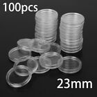 Coin Capsule Case Clear Containers Holders Neatly trimmed edge Plastic