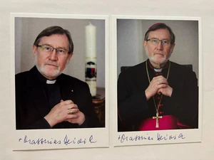 2 Handsignierte Autogrammkarte , MATTHIAS HEINRICH , Weihbischof von Berlin - Bild 1 von 1