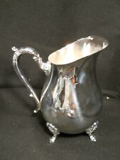 Raimond Silverplate Georgian Scroll 8" Footed Water Pitcher with Ice Lip