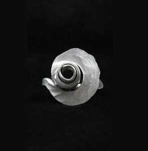 ANTIJOYAS Handmade LAGENLOOK Hammered Aluminum Art-to-Wear TCHAI Wrap RING R14 - Picture 1 of 12
