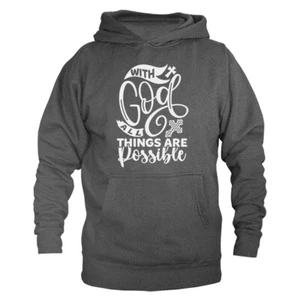 Mit Gott Christlich Religiös Gott Bibel Kirche Jesus Christus Hoodie - Bild 1 von 10