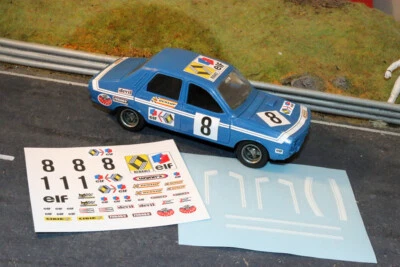 STICKERS POUR RENAULT 12 GORDINI R12 SCALEXTRIC SOLIDO NO DECAL SLOT DCS031 - Photo 1/4