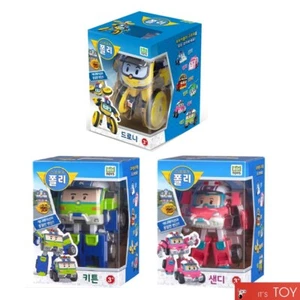 Robocar Poli Rescue DRONEY KEATON SANDY 3-Transforming Robots Cars Figures set - Picture 1 of 7