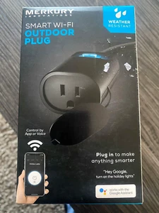 **NEW** Merkury Innovations Indoor/Outdoor Wi-Fi Smart Plug - Picture 1 of 4