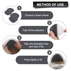 6pairs For Holes Anti Wear PU Leather SelfHeel Repair Shoe Patch
