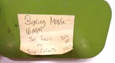 1939 16mm Boxing Movie, Joe Louis Vs Tony Calente
