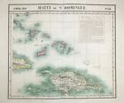 Haiti Hispaniola island Dominican Republic Caribbean carte map Vandermaelen 1825