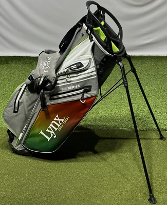 Lynx Golf DryTech 5.0 Series Flare Waterproof Stand Bag Hombre Gray/Green NEW! - Image 1 of 4