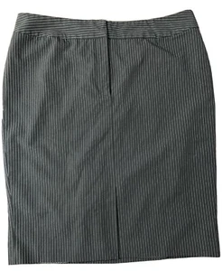 Worthington Stretch Women's Pencil Skirt Size 16 Pinstriped Black - Picture 1 of 8