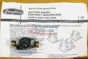 Dayton 2E603A Fan Sequencer, SPST, NEW - Picture 1 of 3
